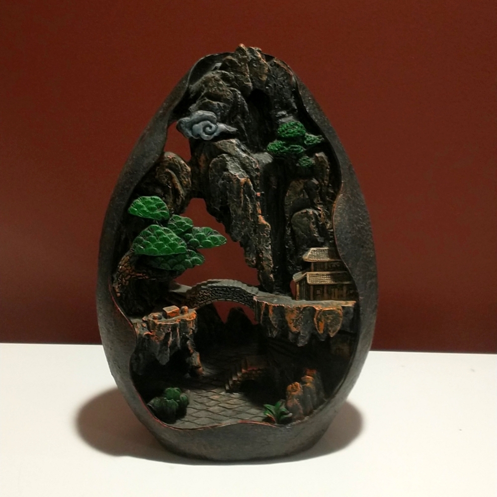Backflow incense burner